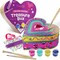 Paint Your Own Wooden Kids Heart Treasure Box Kit - Art Kits for Toddler Girl - Arts and Craft Easter Gifts for Ages 3-6 Year Old Girls - DIY Jewelry Box Toys - Crafts Painting Projects Gift